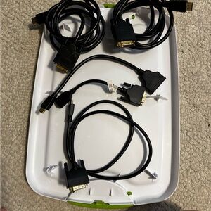 Premium Black DisplayPort to DVI Cable Set